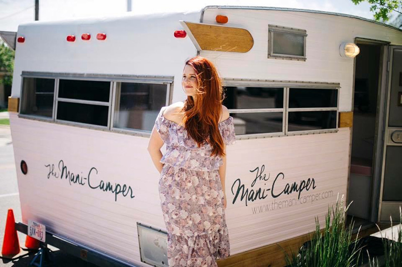 Amber Morgan and her mini camper