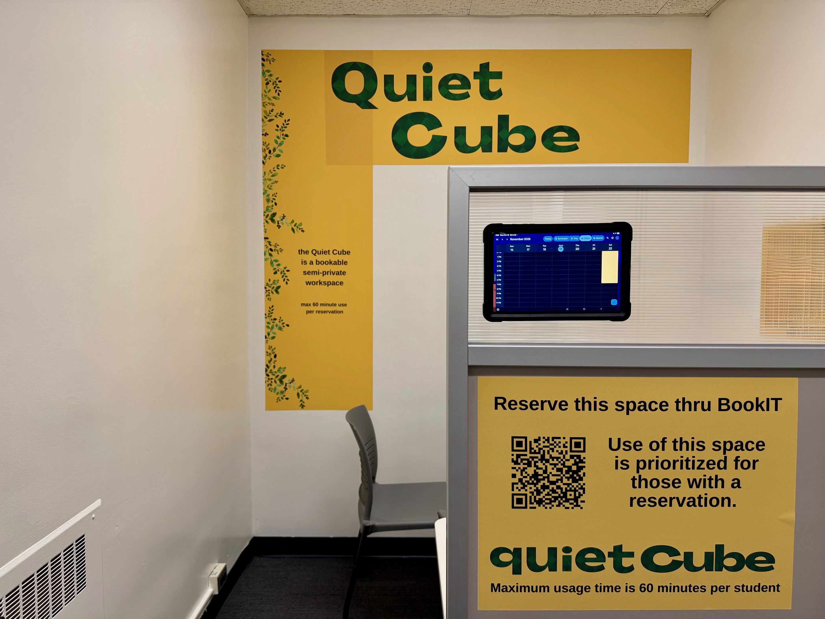 Quiet Cube located in E539