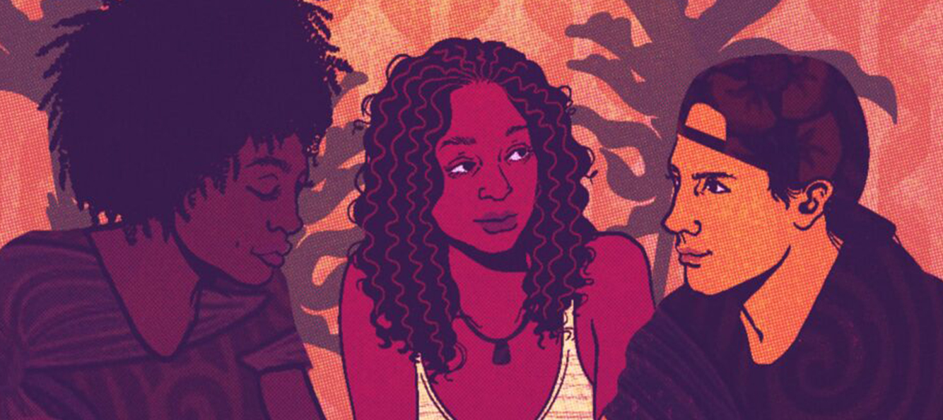 Illustration of several folks having a discussion