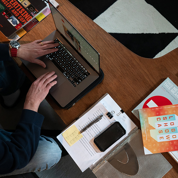 home workspace with computer