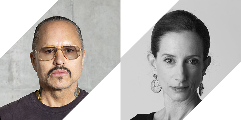 Headshots of Willy Chavarria&nbsp;with Vanessa Friedman