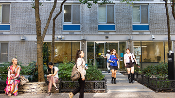 front of FIT dorm building