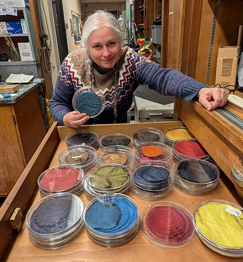Gwen Sanchirico’s collection of functional biomaterials samples is growing by the day