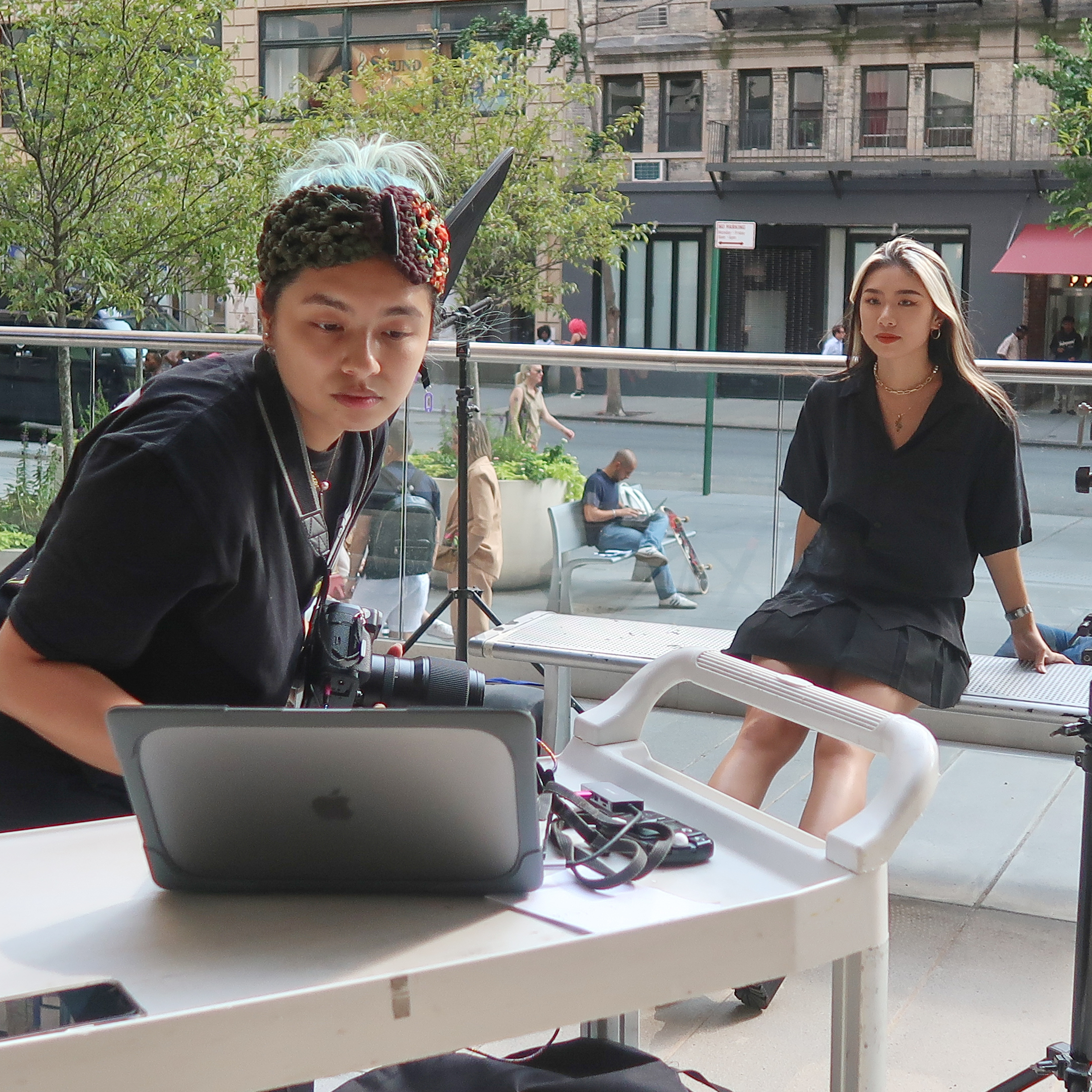 students outdoors at FIT