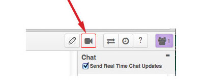 WC online session record button