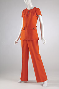 orange pantsuit